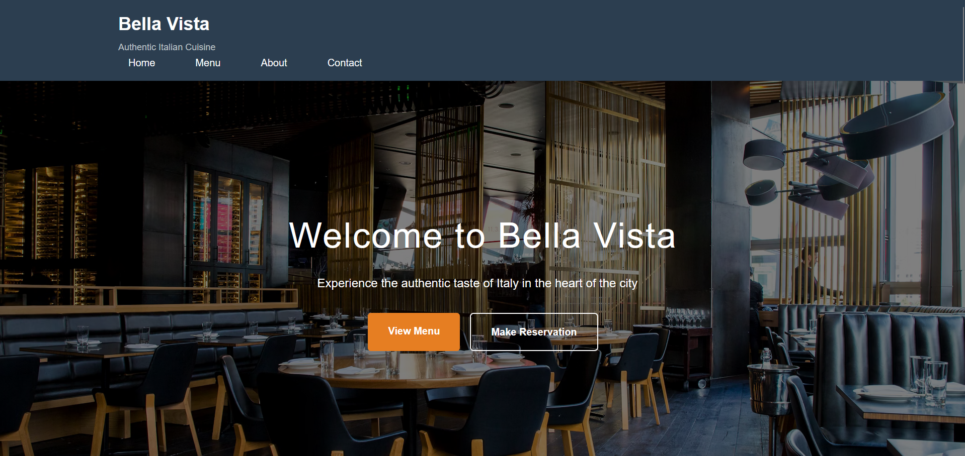 Restaurant Website